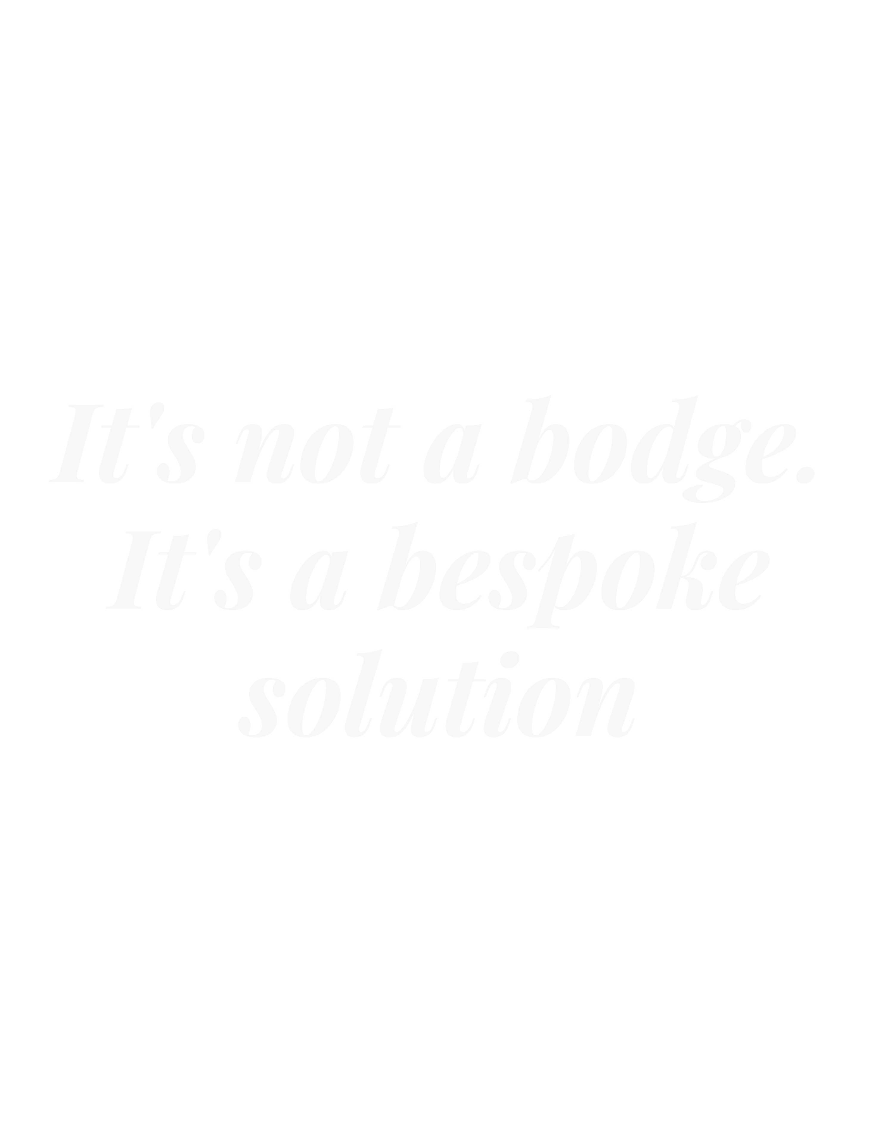 It's not a bodge. It's a bespoke solution